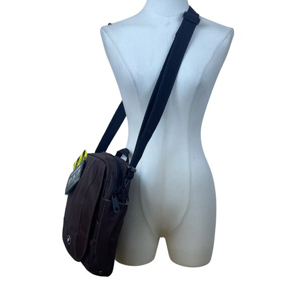 Pacsafe Brown Anti-Theft Adjustable Strap Slashproof Snatchproof Crossbody Bag - Picture 6 of 14